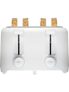 4-Slice Toaster with Extra Wide Slots for Bagels, Toast, and More - Kitchen